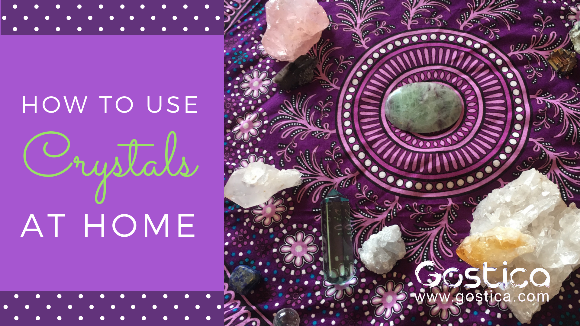 crystals, energy makeover