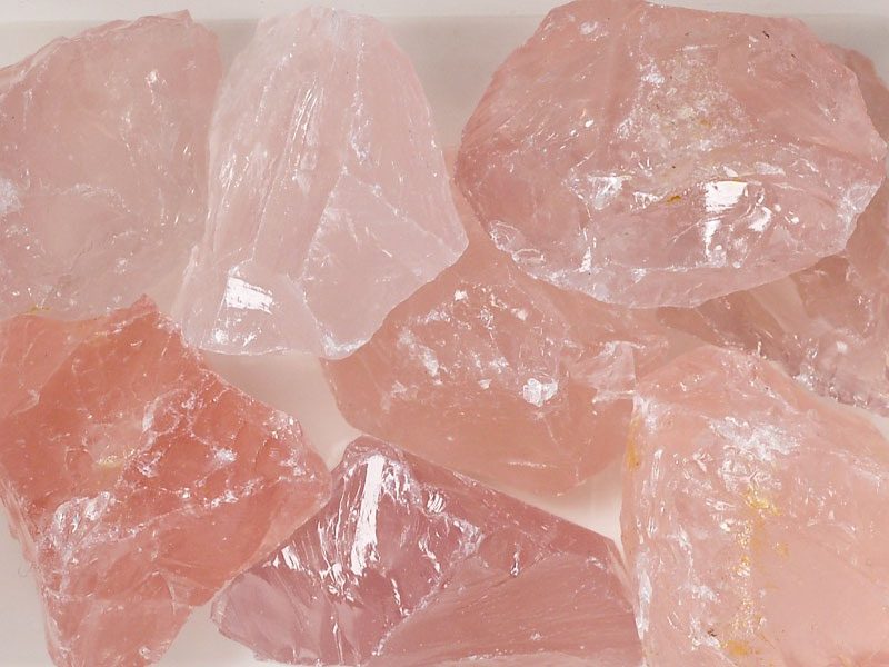 crystals, rose quartz
