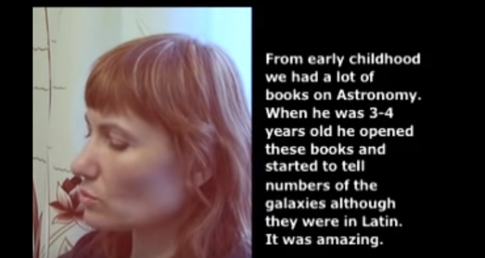 Boriska’s mother claims the boys knowledge of the universe is fascinating.