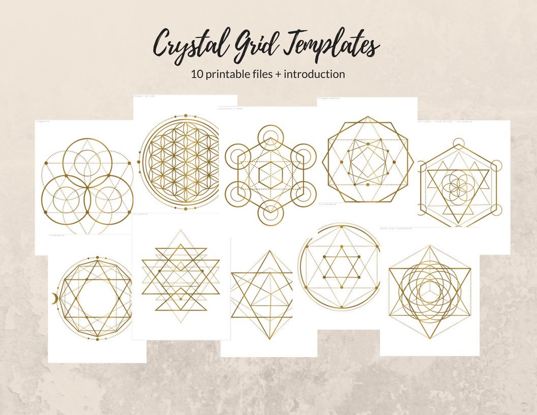 crystal grid template